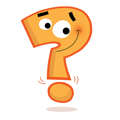 Question Mark Educational Mascot