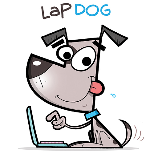 Lap Dog Illustration