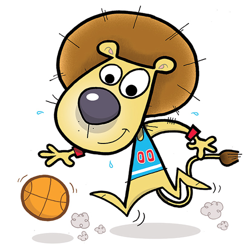 Basketball Lion, Character Mascot